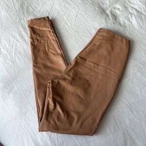 Express Tan Pleather Pants